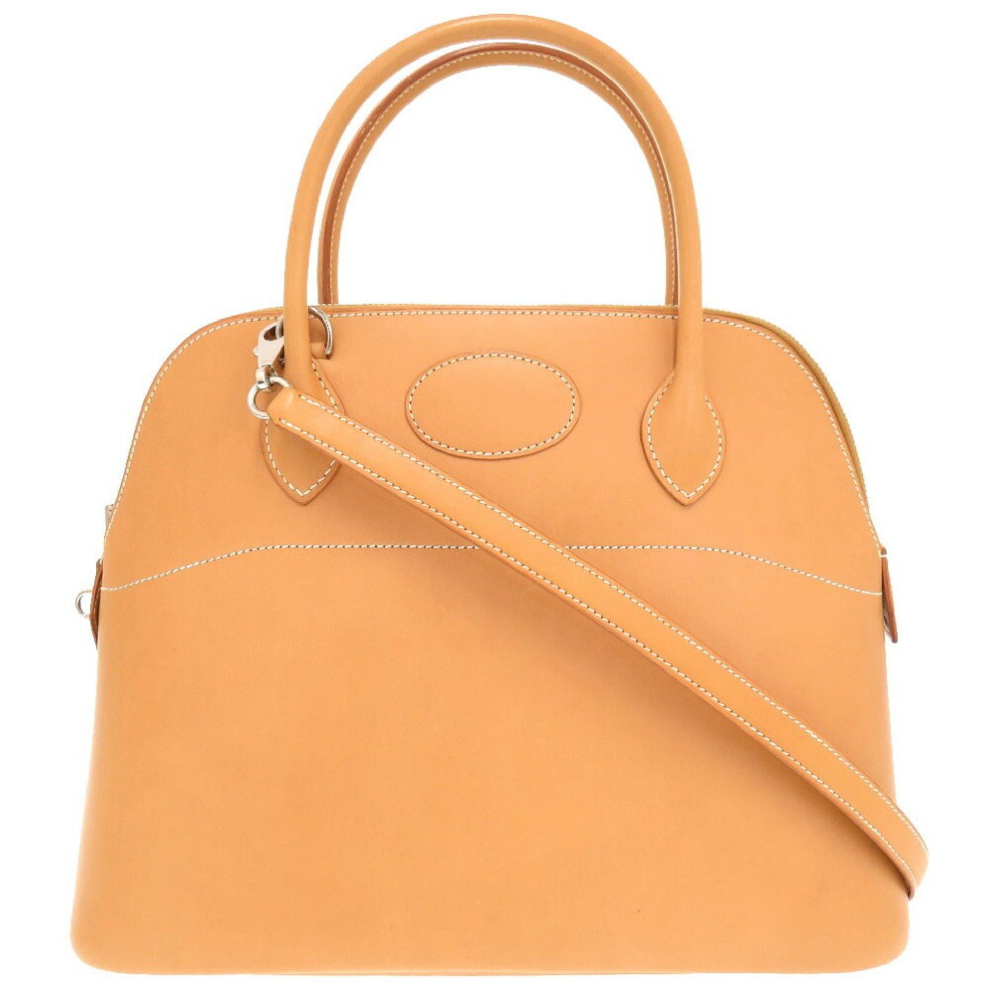 Hermès Bolide Camel Leather Handbag 