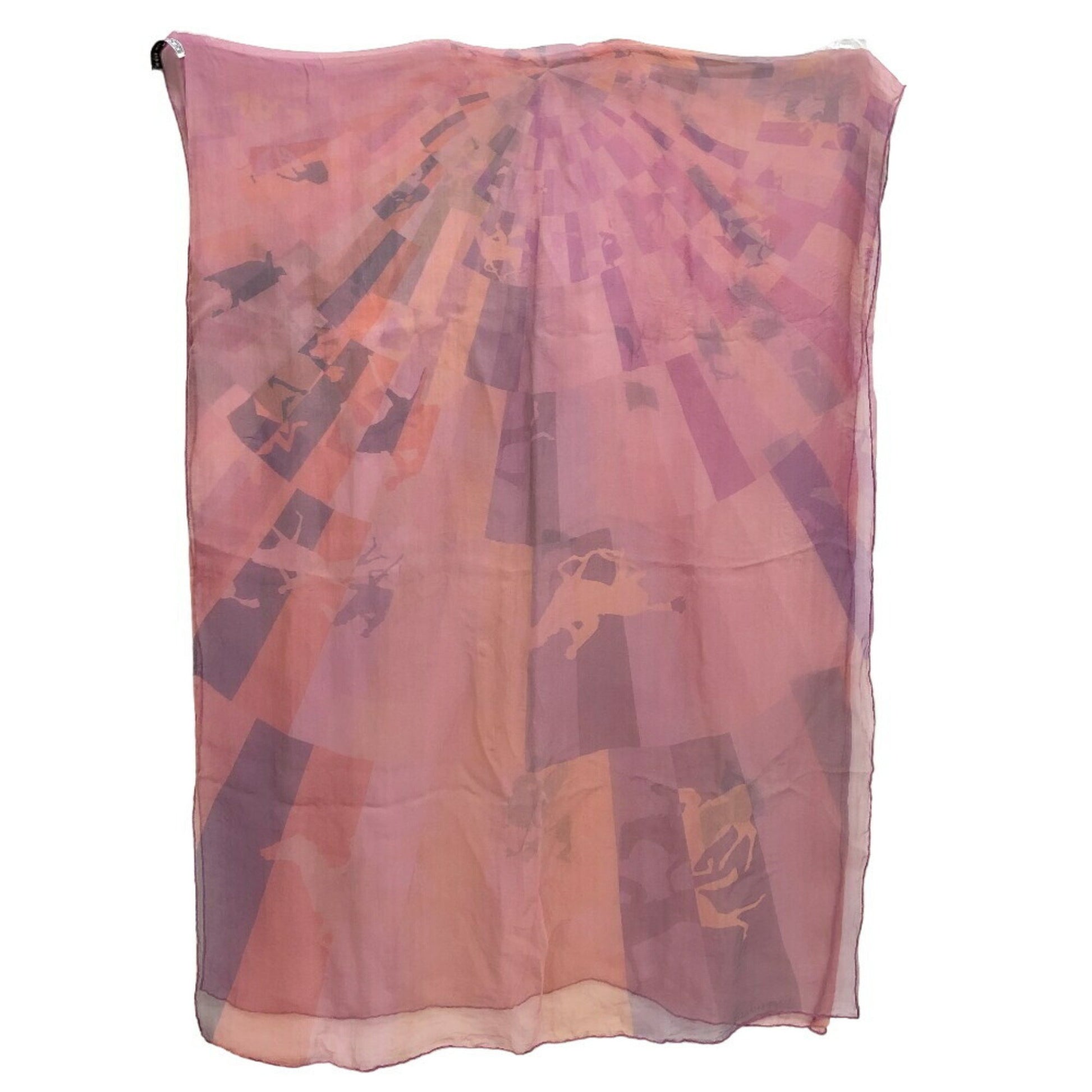 Hermès Pink Silk Shawl 