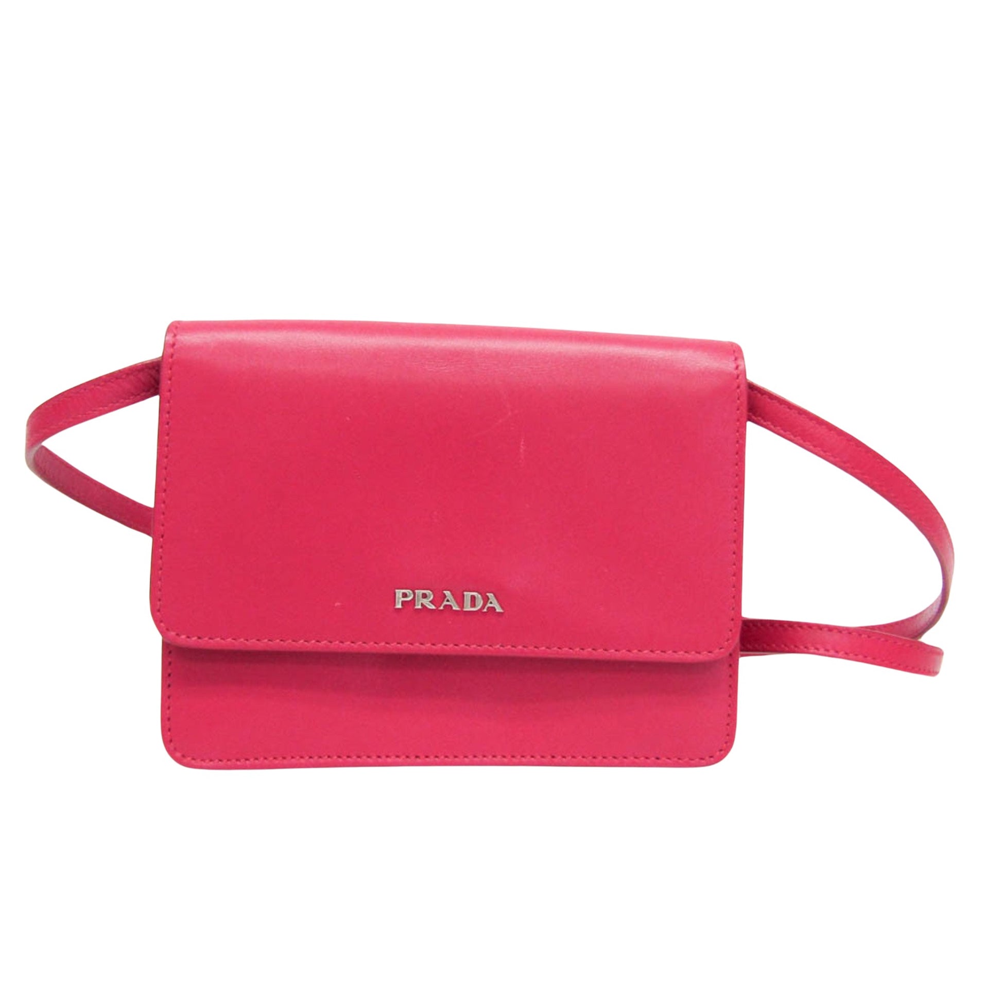 Prada Saffiano Pink Leather Shopper Bag