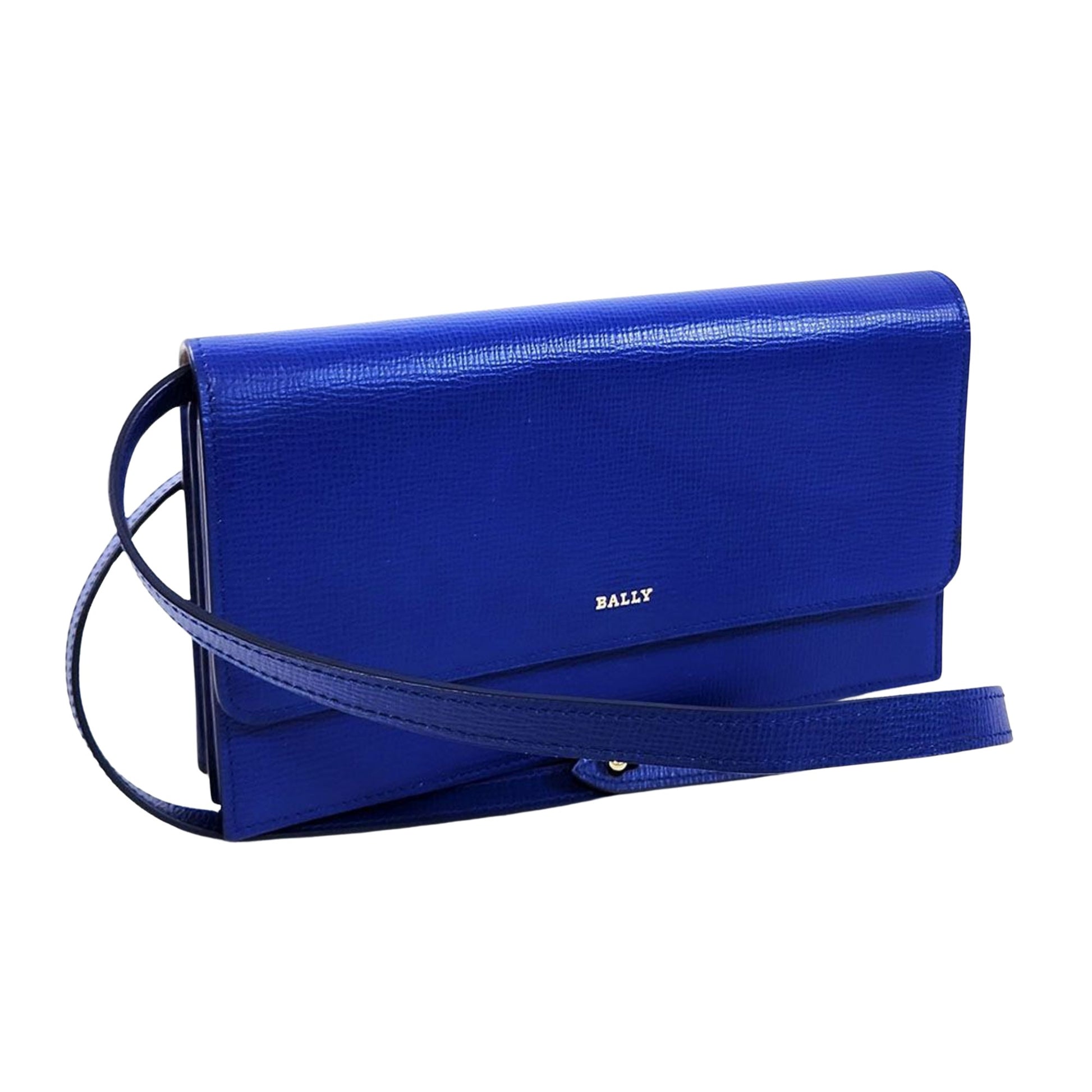 Bally Blue Leather Wallet 