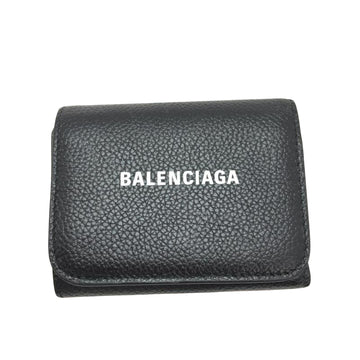 Balenciaga Cash Black Leather Wallet 