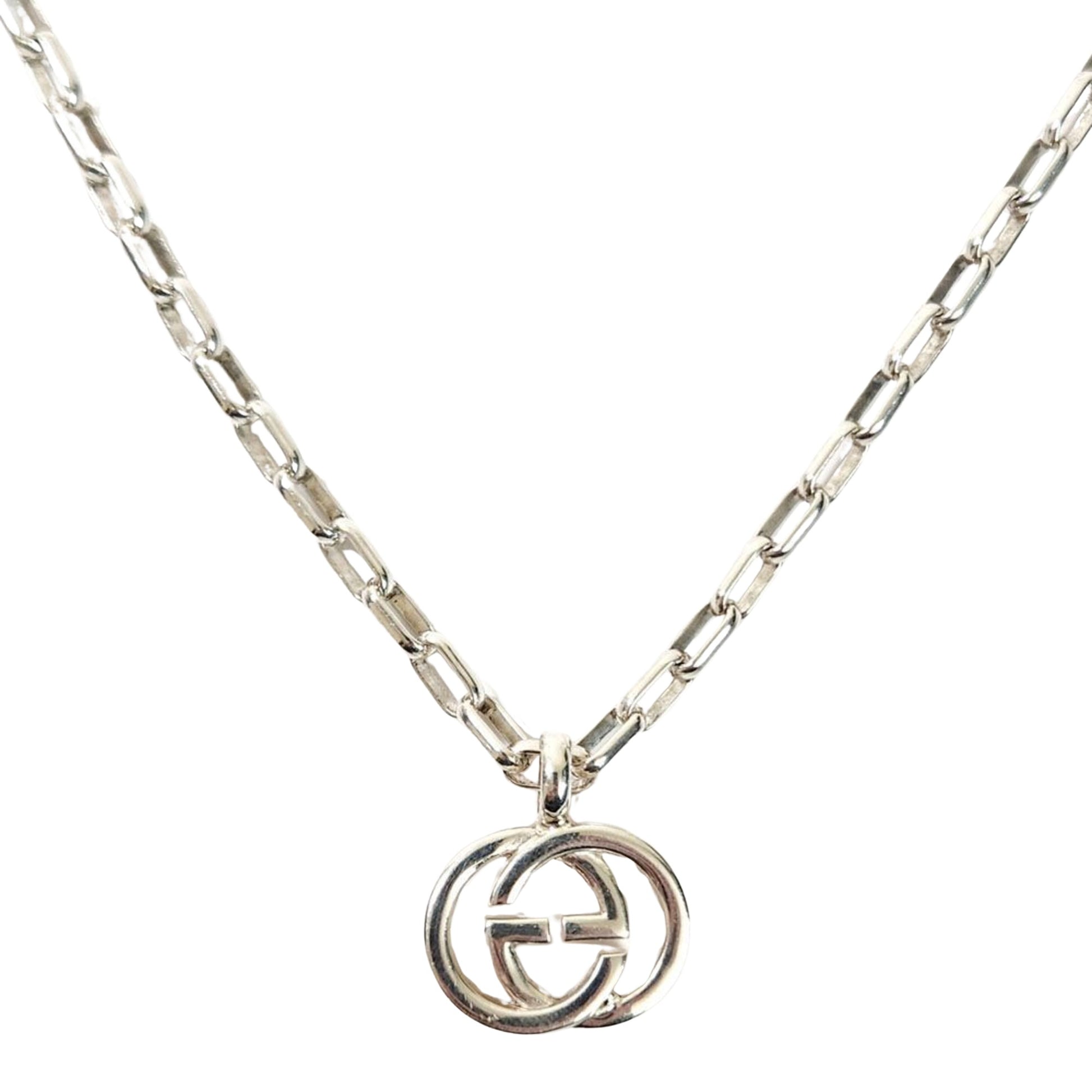 Gucci Double G Silver Silver Necklace 