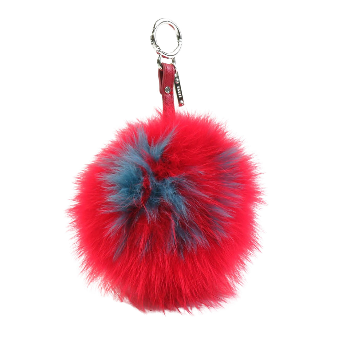 Fendi Pompon charm Red Fur Bag 