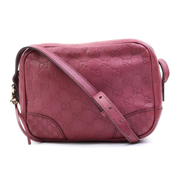 Gucci Guccissima Purple Leather Shoulder Bag