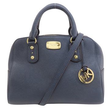 Michael Kors Jet set Navy Leather Handbag 