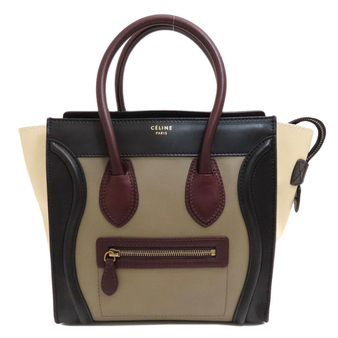 Céline Luggage Phantom Beige Pony-Style Calfskin Handbag 