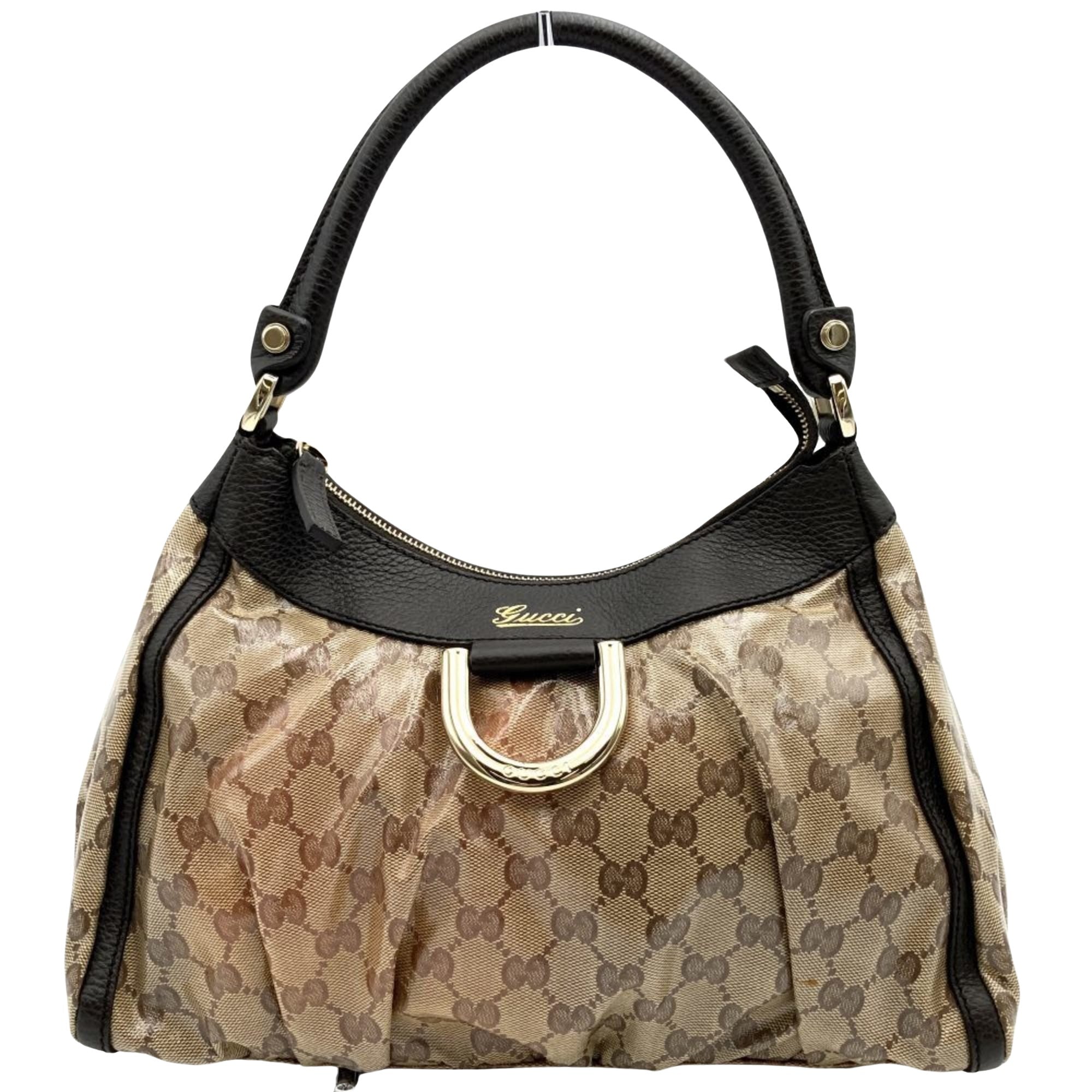 Gucci GG crystal Brown Crystal Handbag 