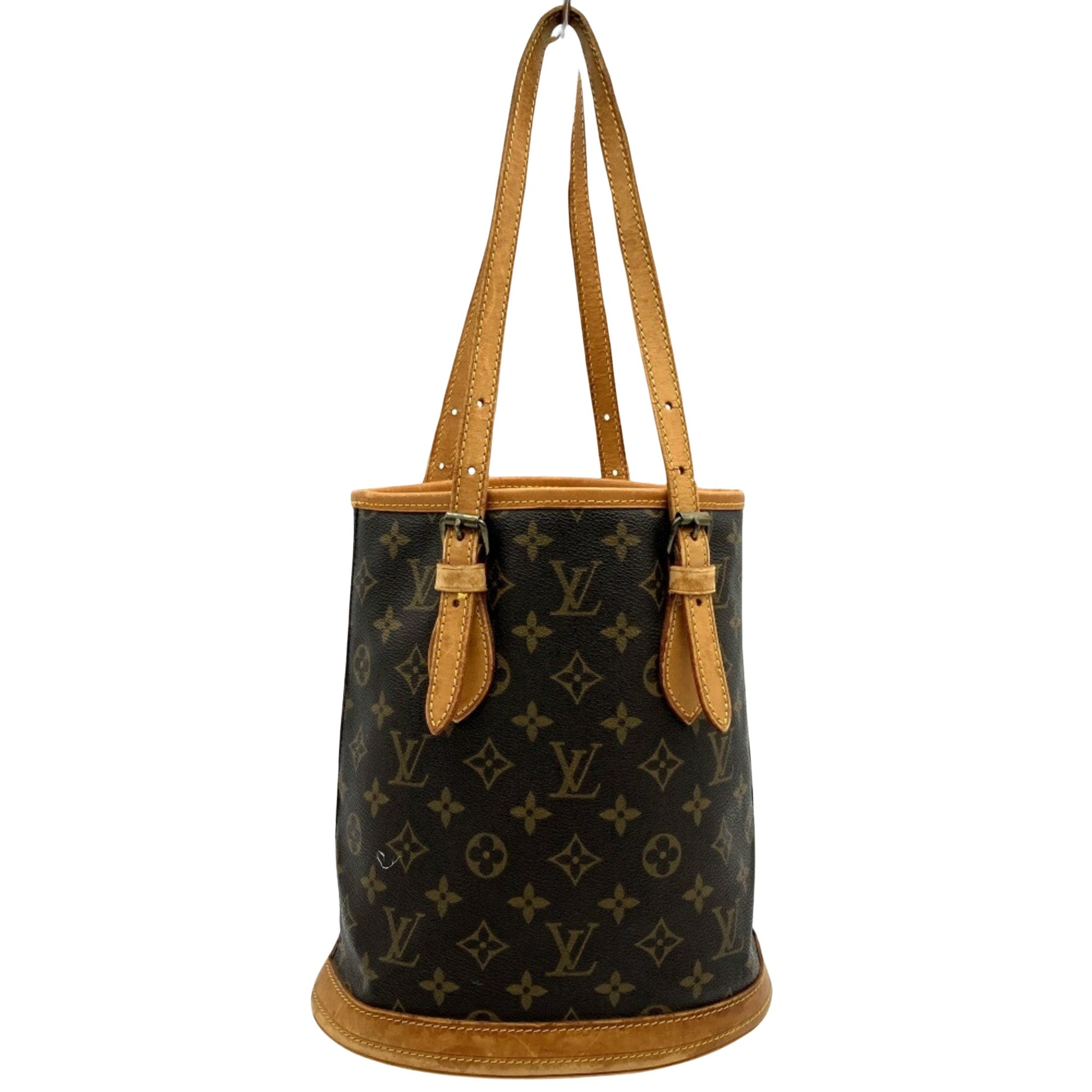 Louis Vuitton Bucket PM Brown Canvas Handbag 