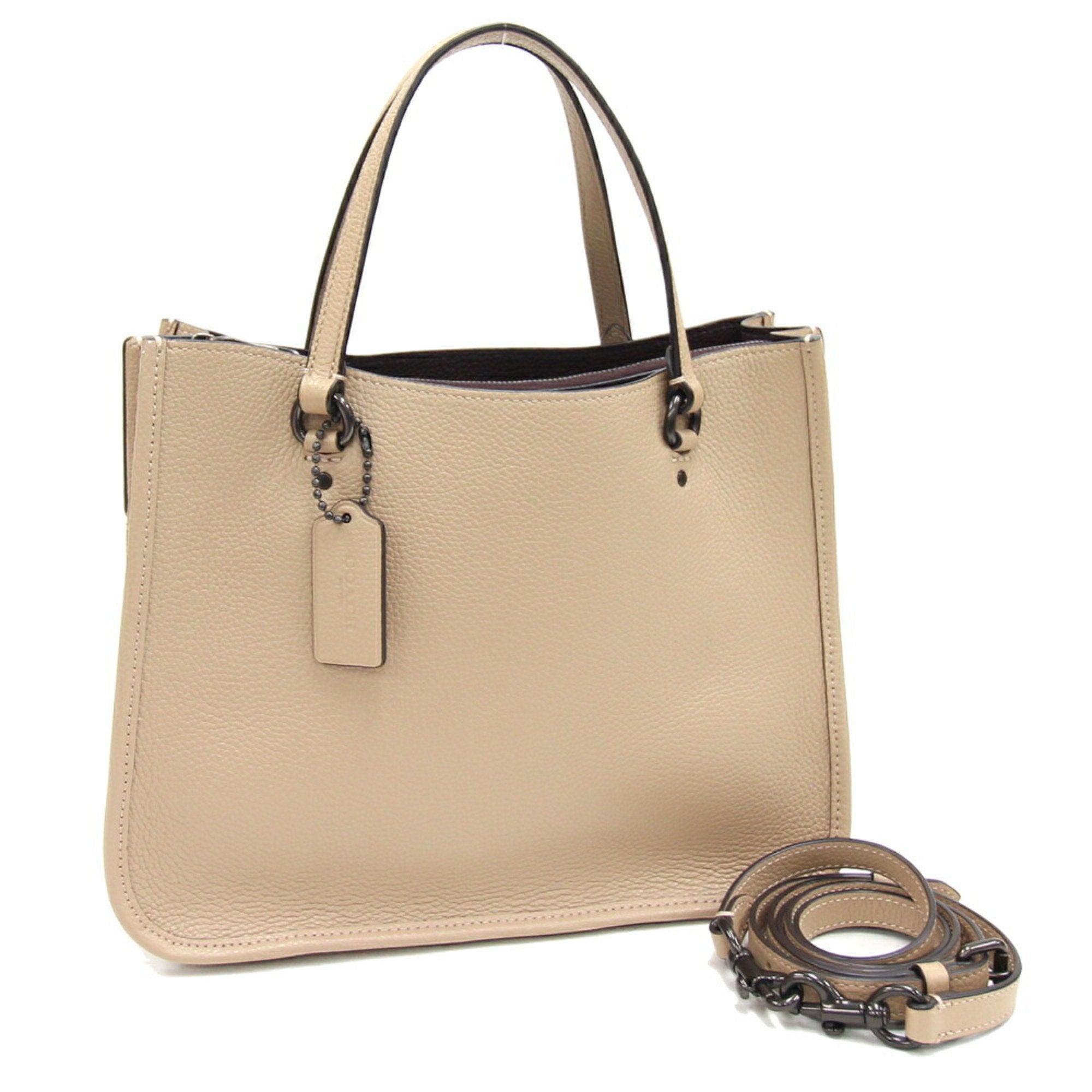 Coach Tyler carryall Beige Leather Tote Bag