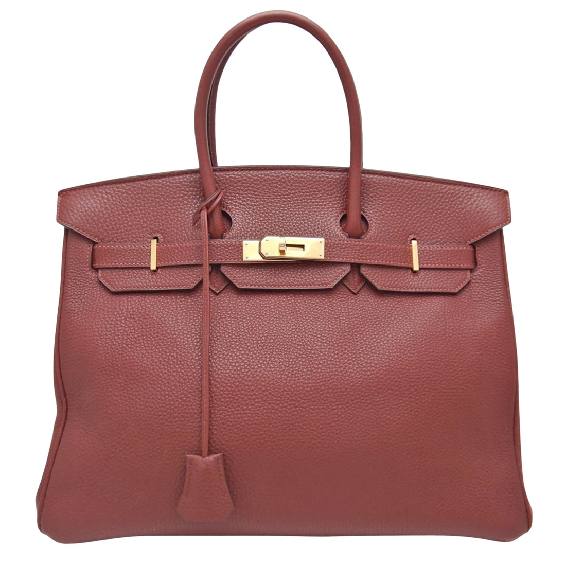 Hermès Birkin 35 Red Leather Handbag 