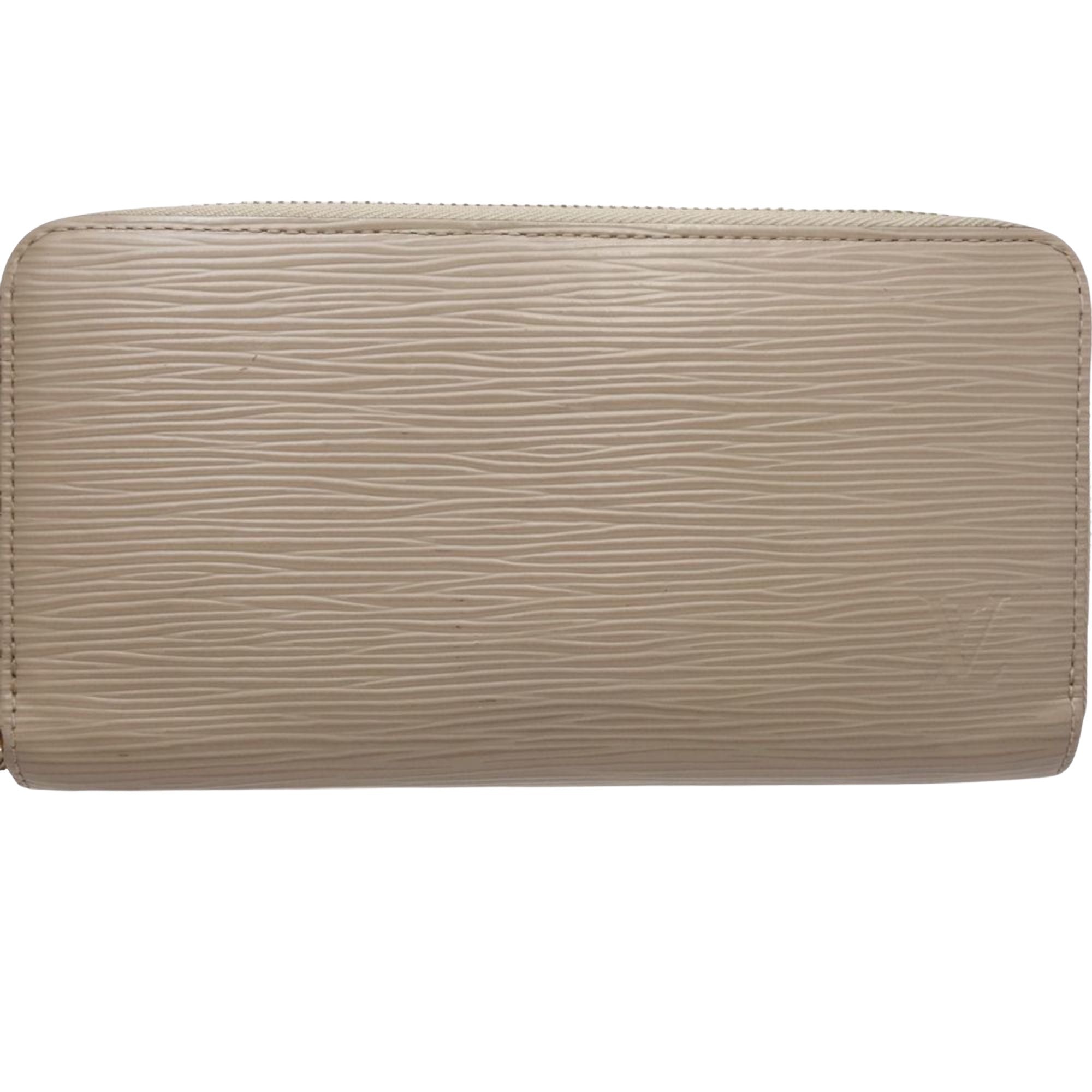 Louis Vuitton Portefeuille zippy Beige Leather Wallet 