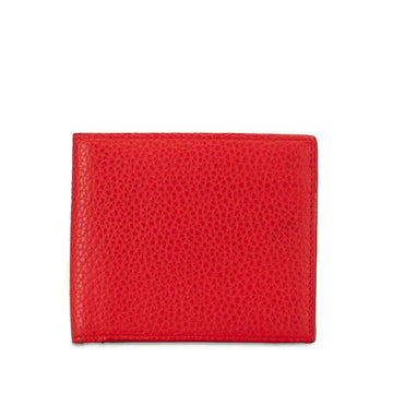 Bottega Veneta Red Leather Wallet 