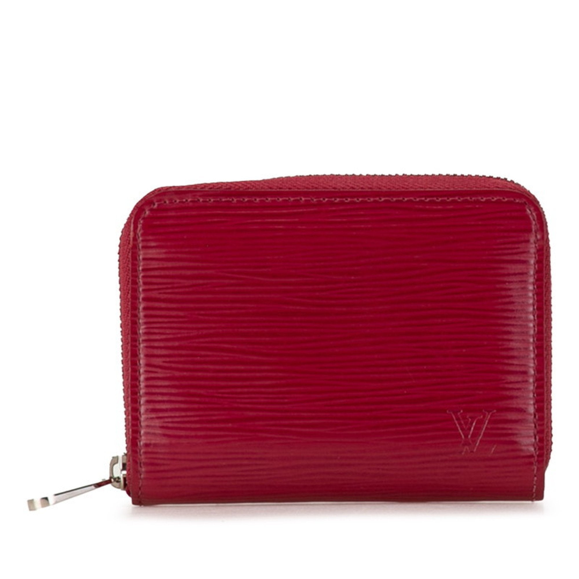 Louis Vuitton Porte monnaie Zippy Red Leather Wallet 