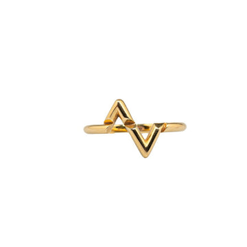 Louis Vuitton Upside Down LV Volt Gold Yellow Gold Ring 