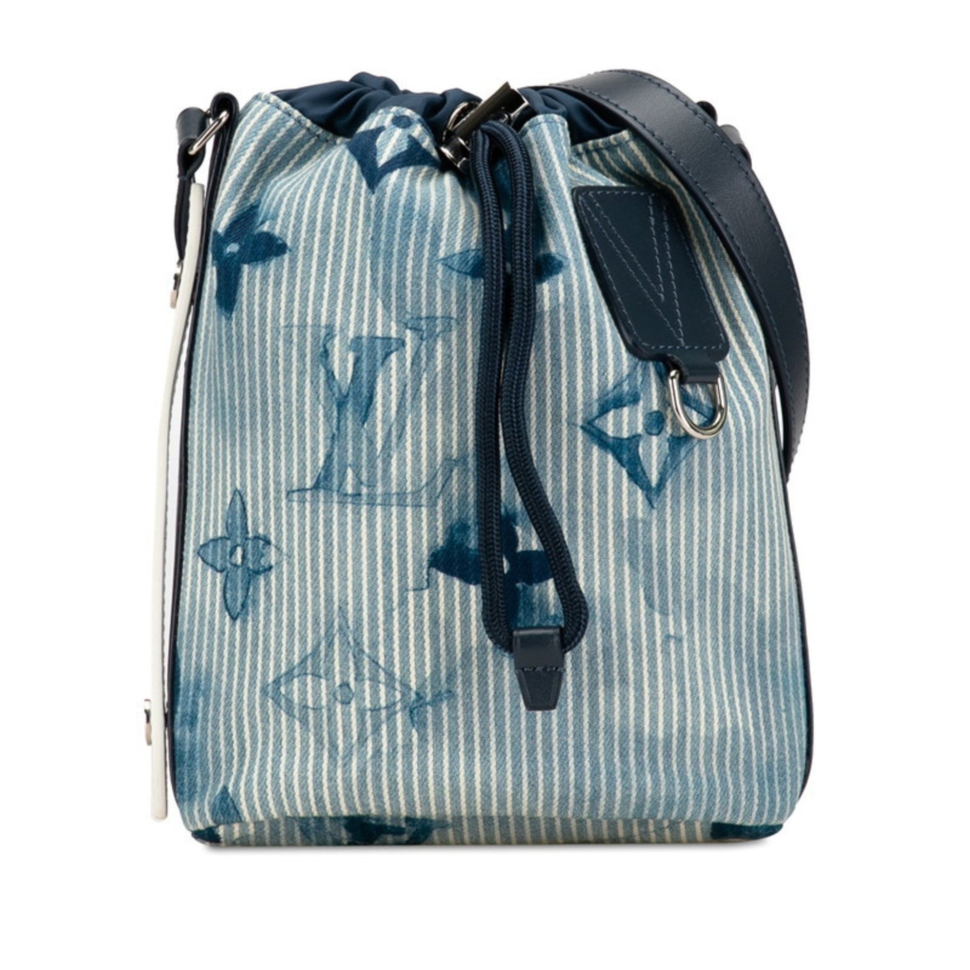 Louis Vuitton Marin Blue Canvas Shoulder Bag