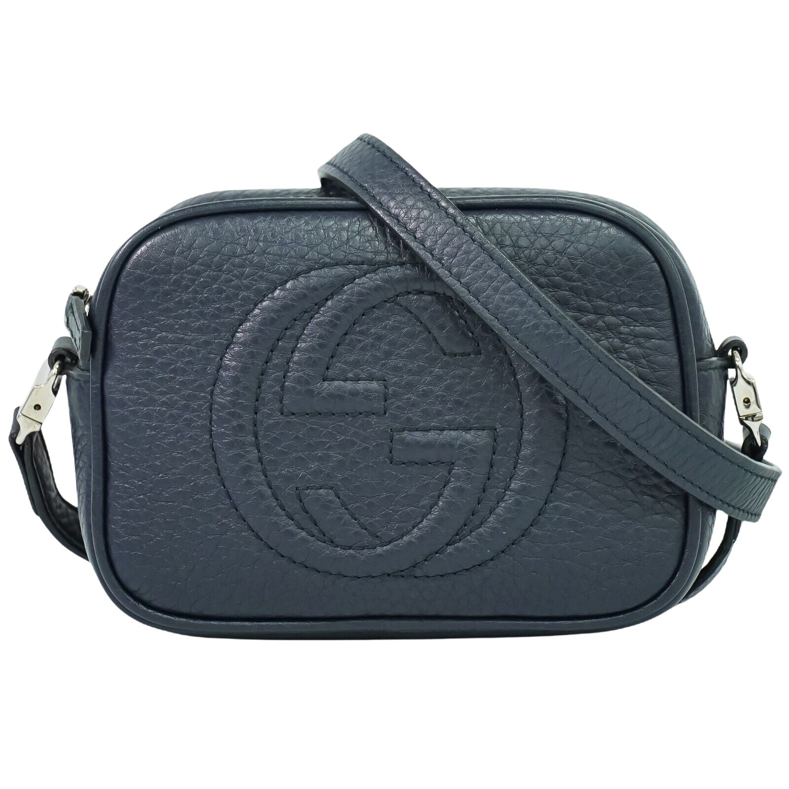 Gucci Soho Navy Leather Shoulder Bag