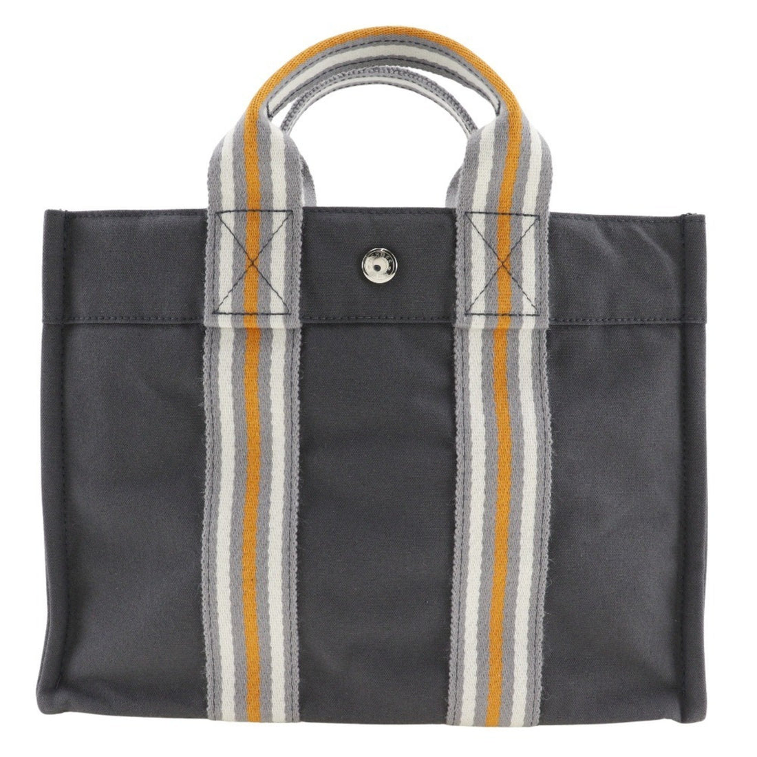 Hermès Cabas Grey Cotton Tote Bag