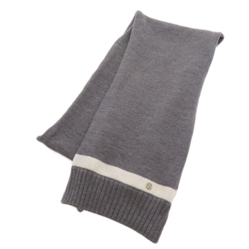 Gucci Interlocking G Grey Wool Scarf 