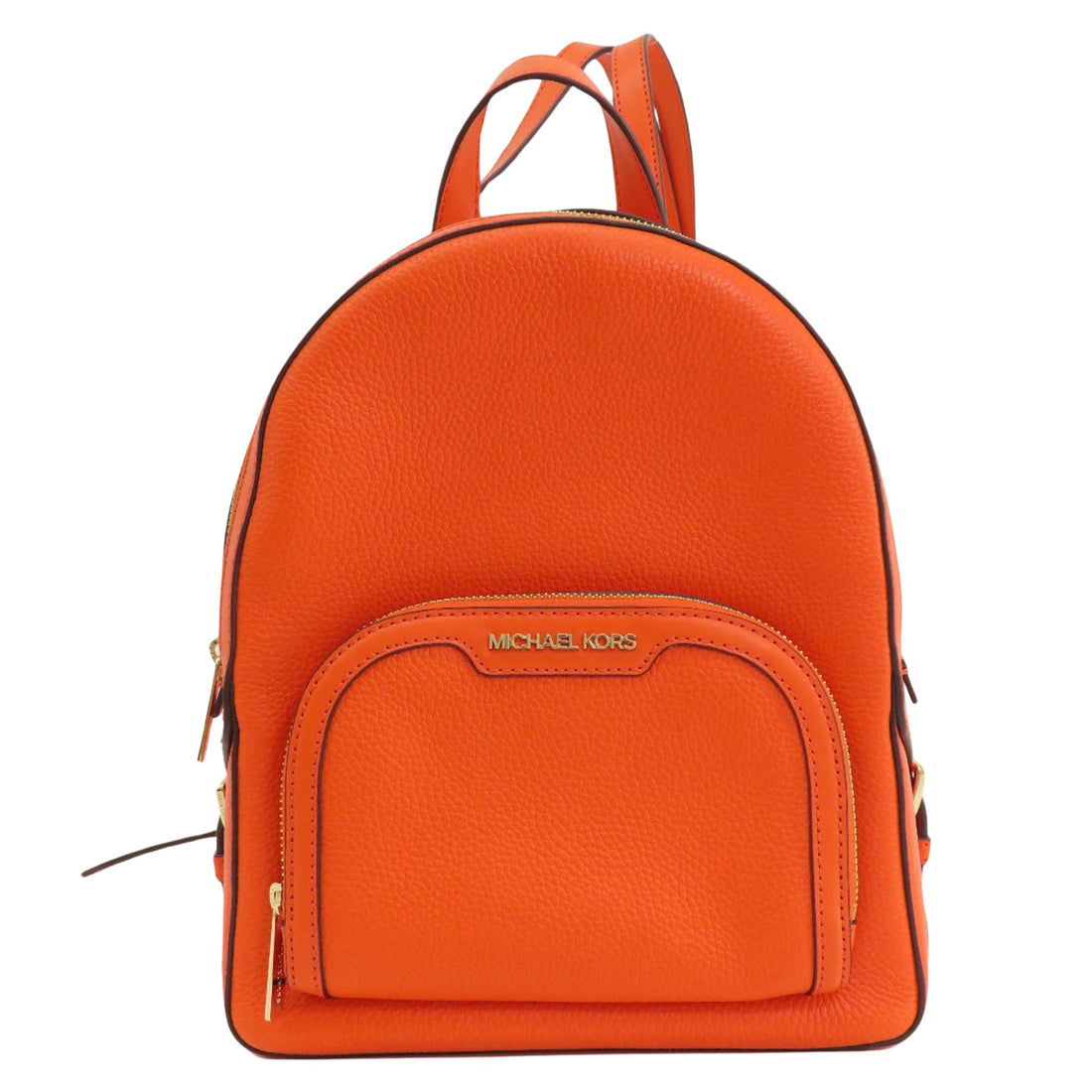 Michael Kors Jaycee Orange Leather Backpack Bag