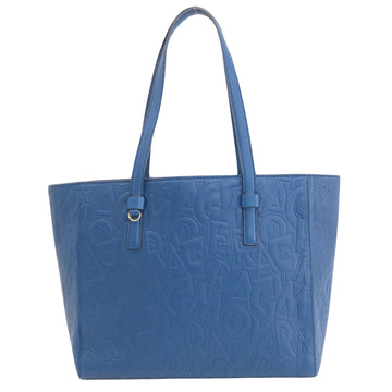 Salvatore Ferragamo Bonnie Blue Leather Tote Bag