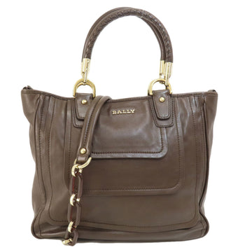 Bally Brown Leather Tote Bag