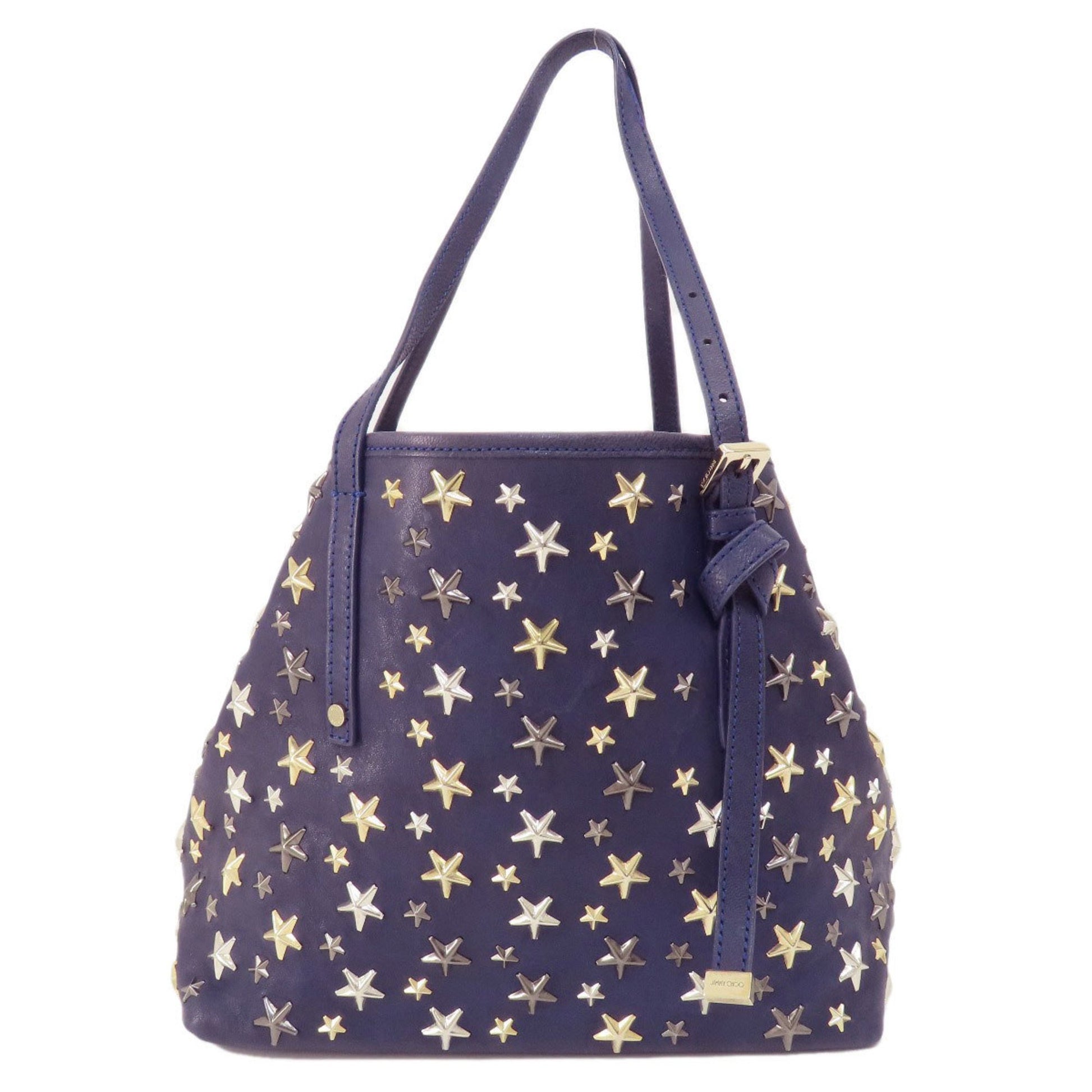 Jimmy Choo Star Purple Leather Tote Bag