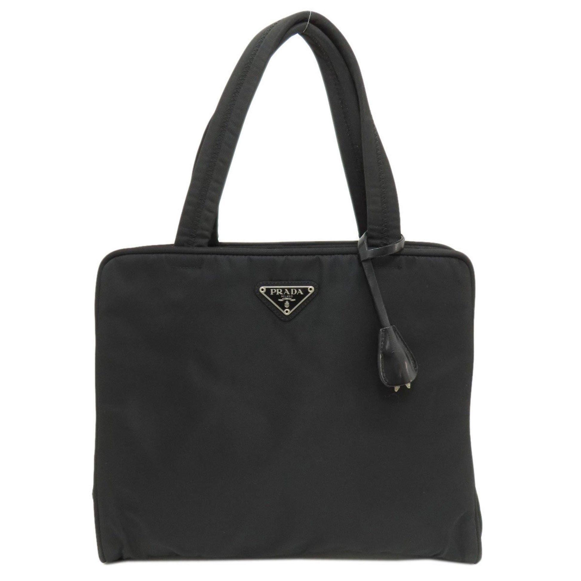 Prada Vitello Black Synthetic Handbag 