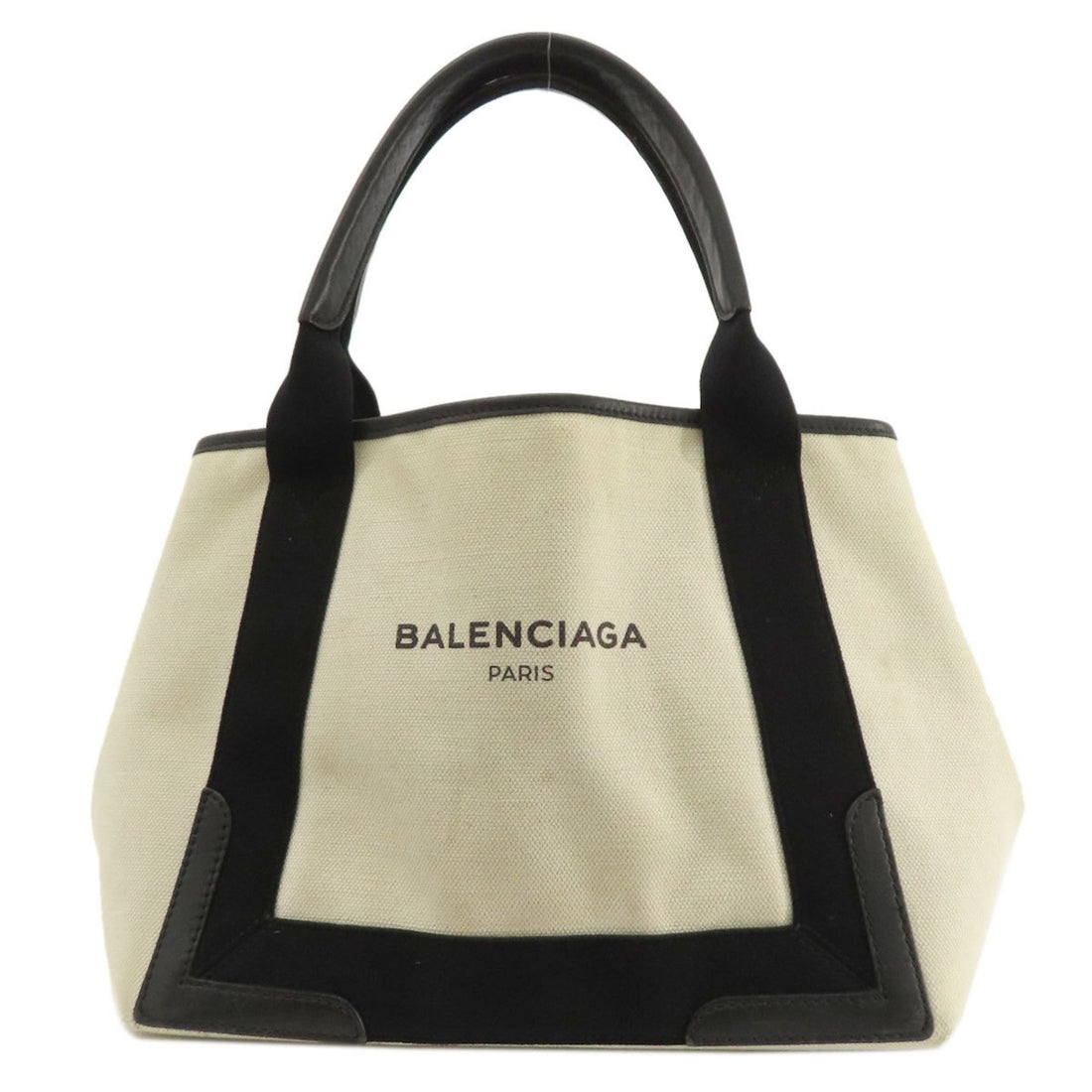 Balenciaga Navy Cabas Multicolour Canvas Tote Bag