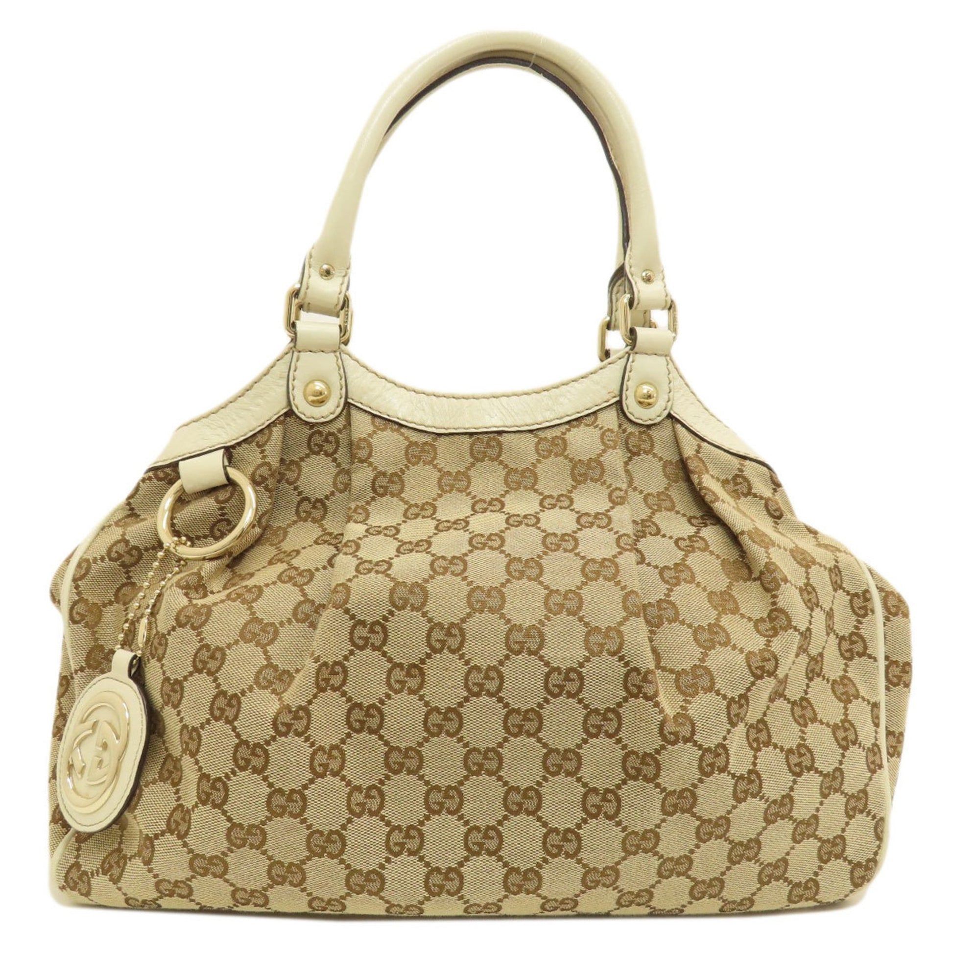 Gucci Sukey Brown Canvas Tote Bag