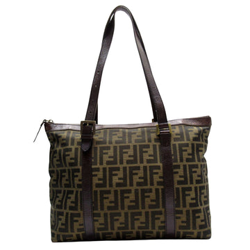 Fendi Zucca Brown Canvas Shoulder Bag