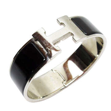 Hermès Clic H Black Metal Bracelet 