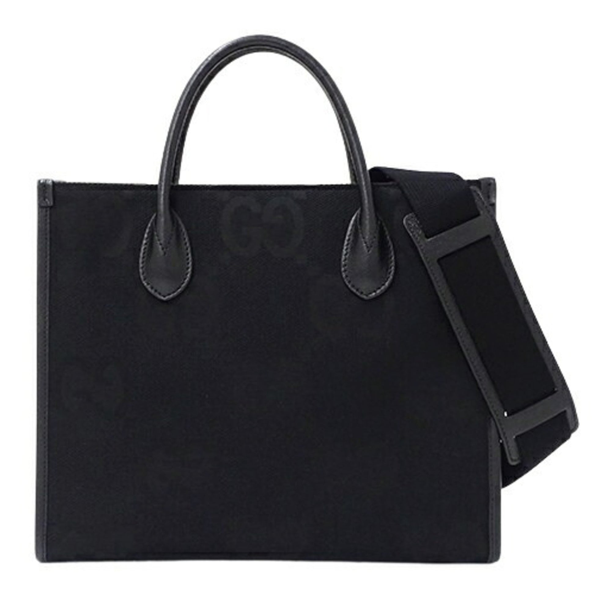 Gucci GG Jumbo Black Canvas Tote Bag