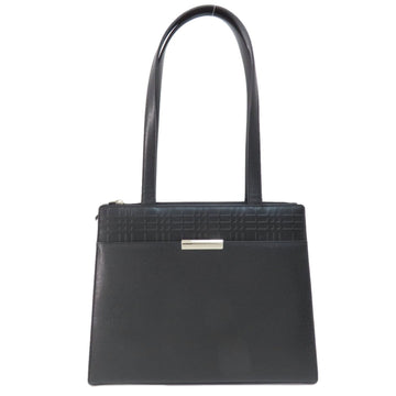 Burberry Black Leather Tote Bag