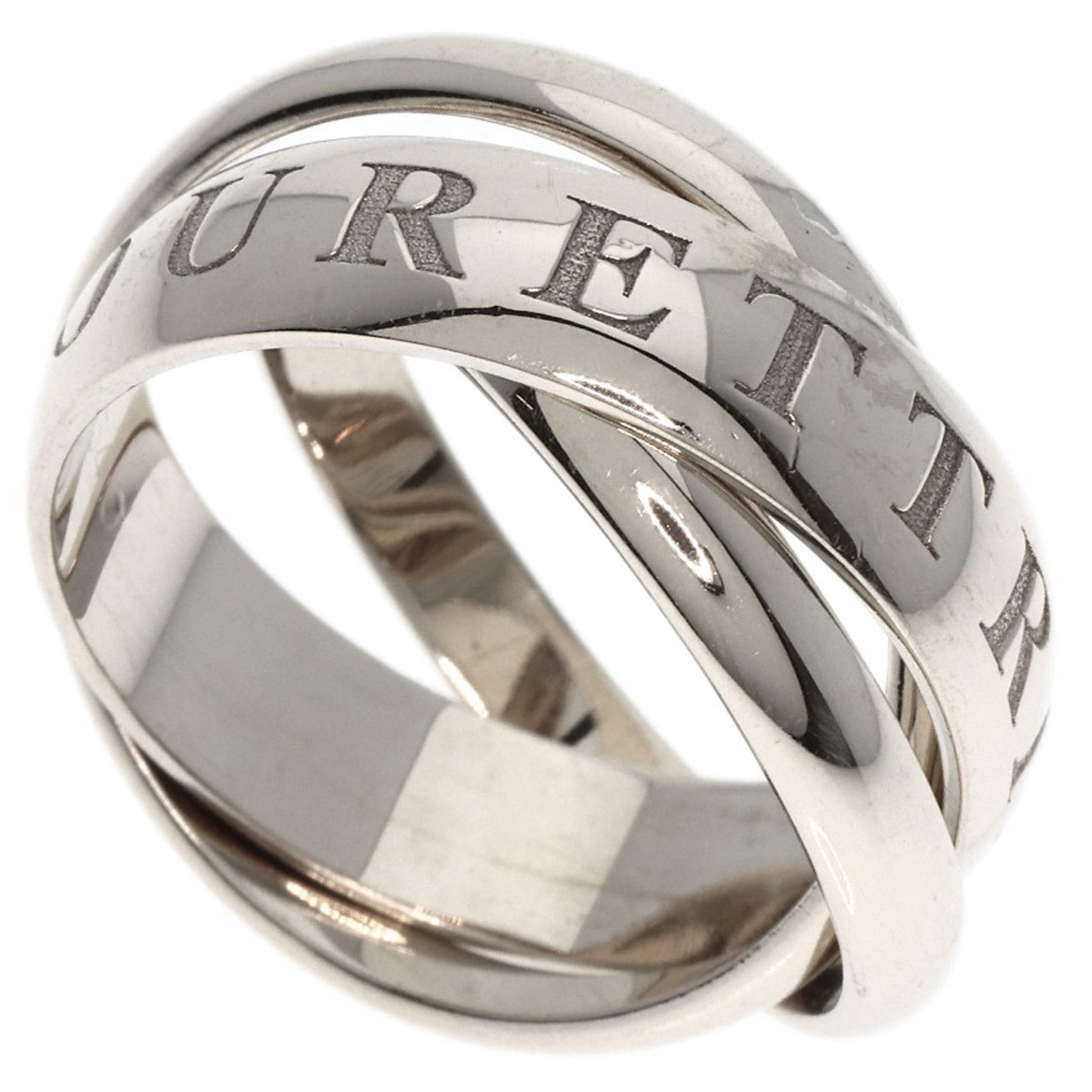 Cartier Trinity Silver White Gold Ring 