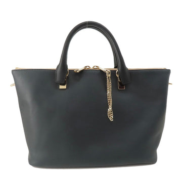 Chloé Baylee Grey Leather Tote Bag