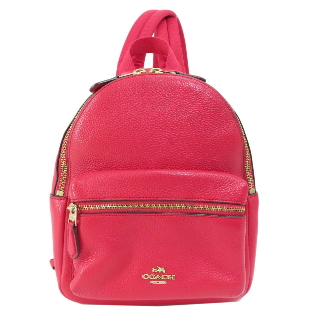 Coach Campus Red Leather Backpack Bag