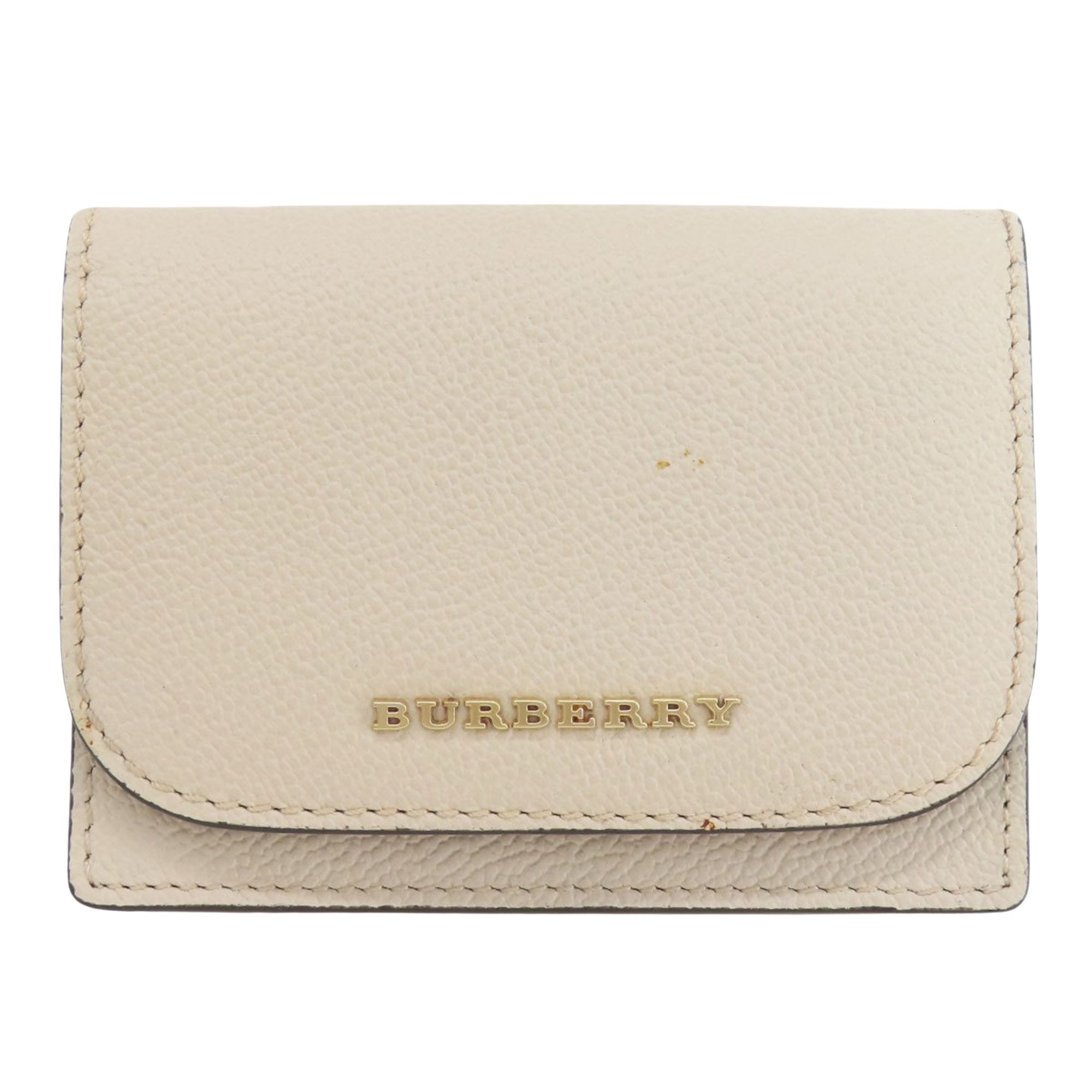 Burberry Beige Leather Wallet 