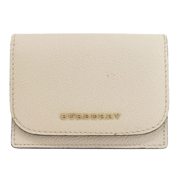 Burberry Beige Leather Wallet 