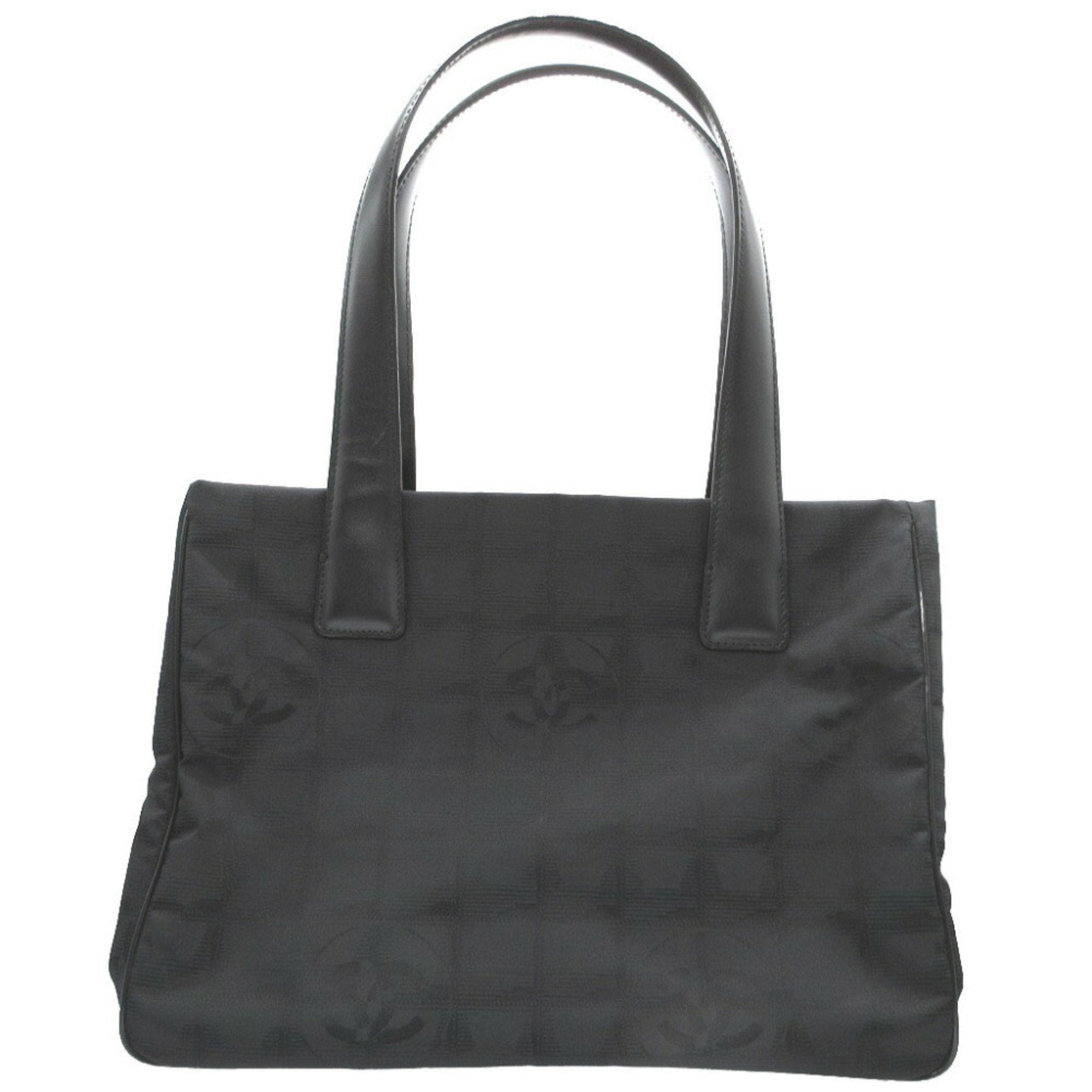 Chanel Travel line Black Canvas Tote Bag