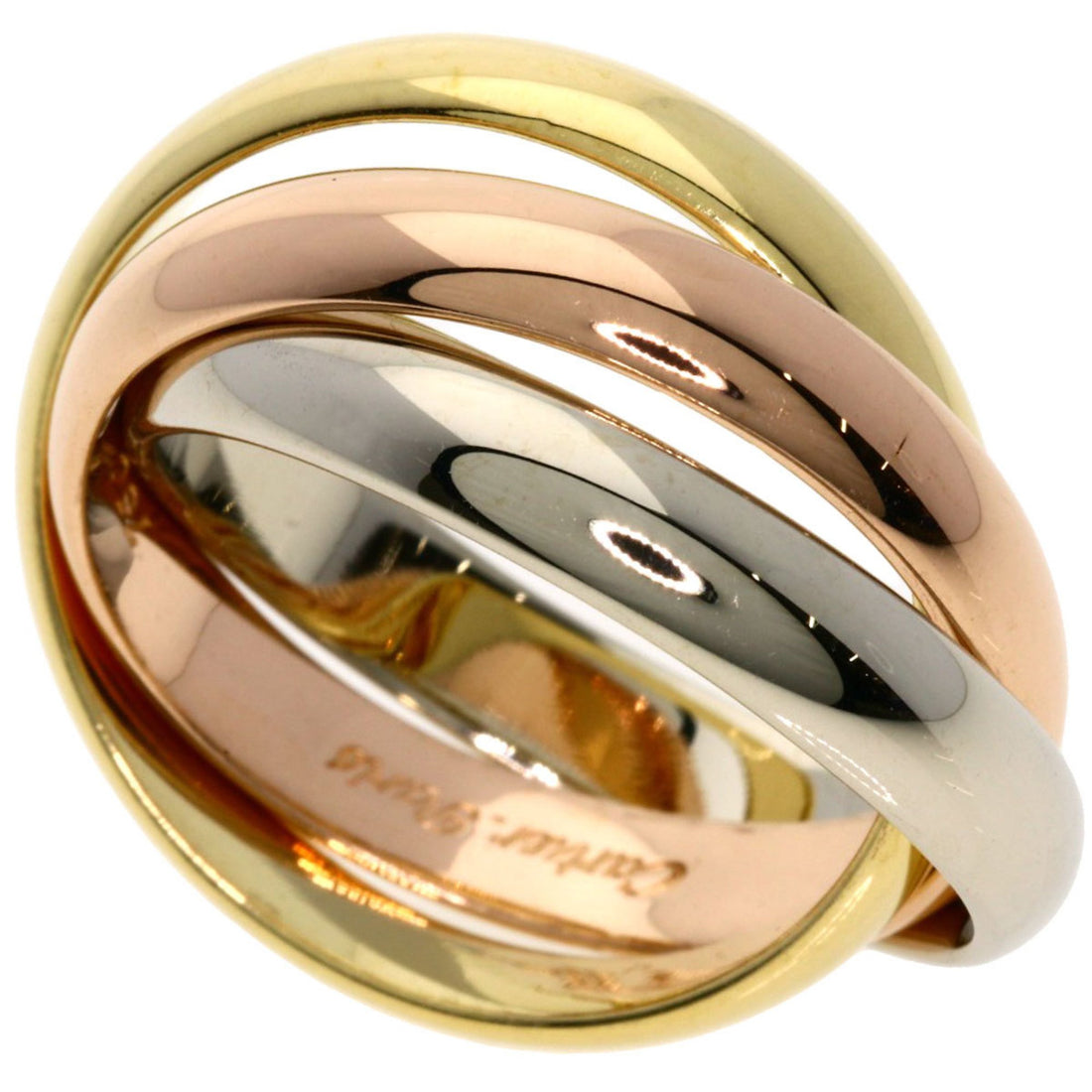 Cartier Trinity Gold Rose Gold Ring 