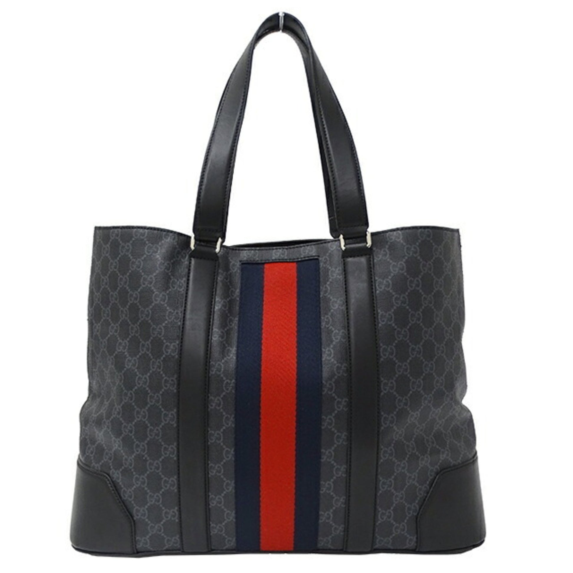 Gucci GG plus Black Canvas Tote Bag