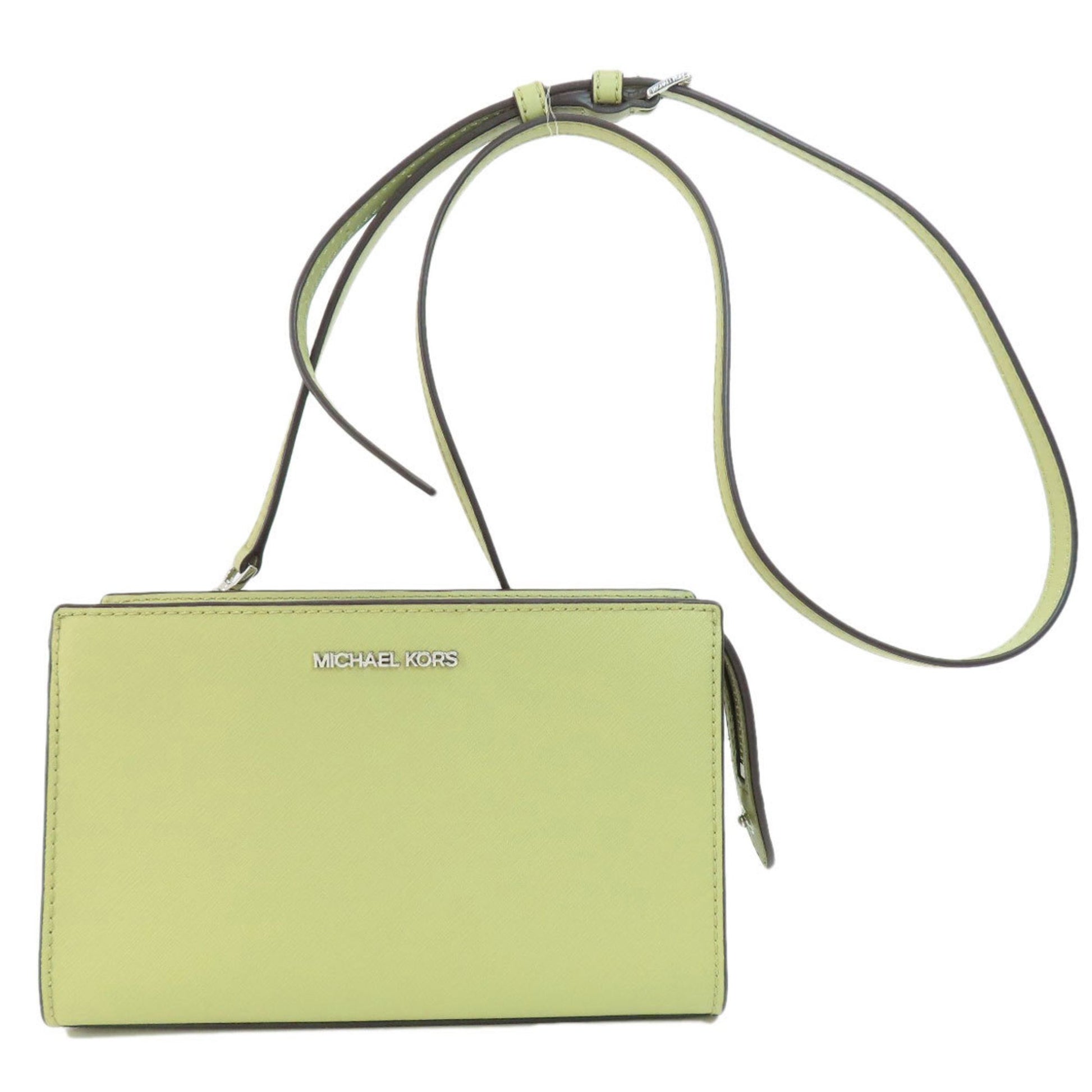 Michael Kors Sheila Green Leather Shoulder Bag