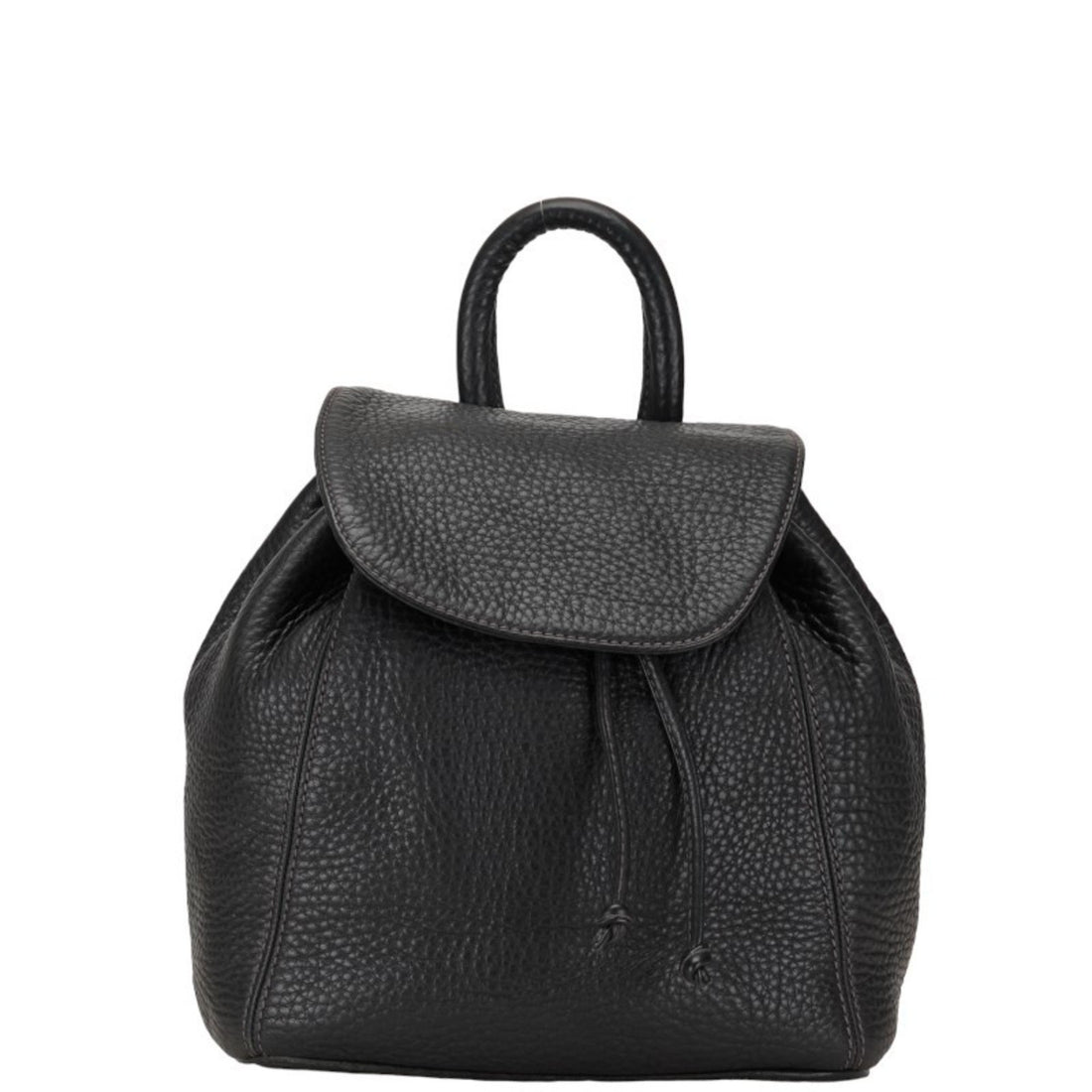 Coach Pebbled Black Leather Backpack Bag