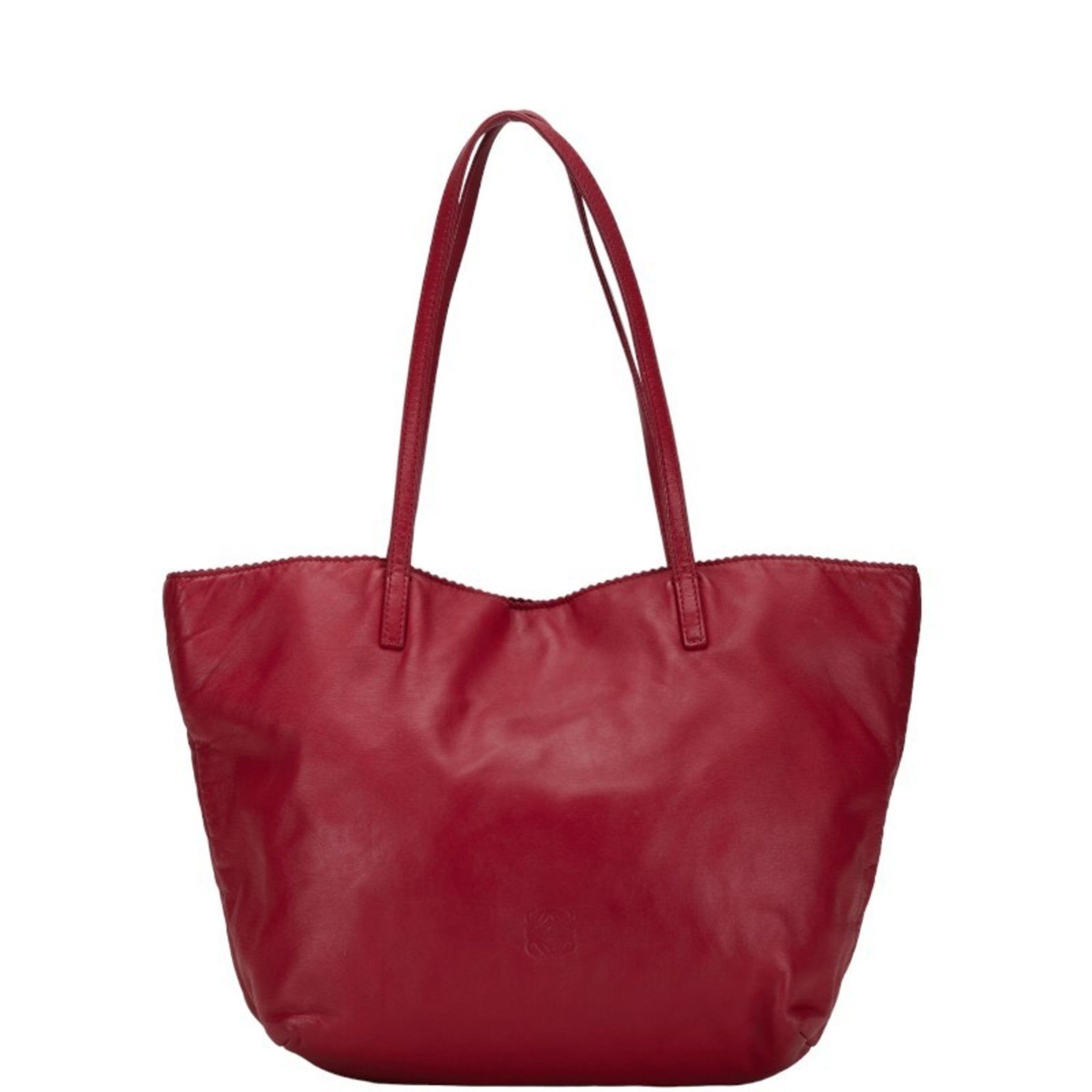 Loewe Pink Leather Tote Bag