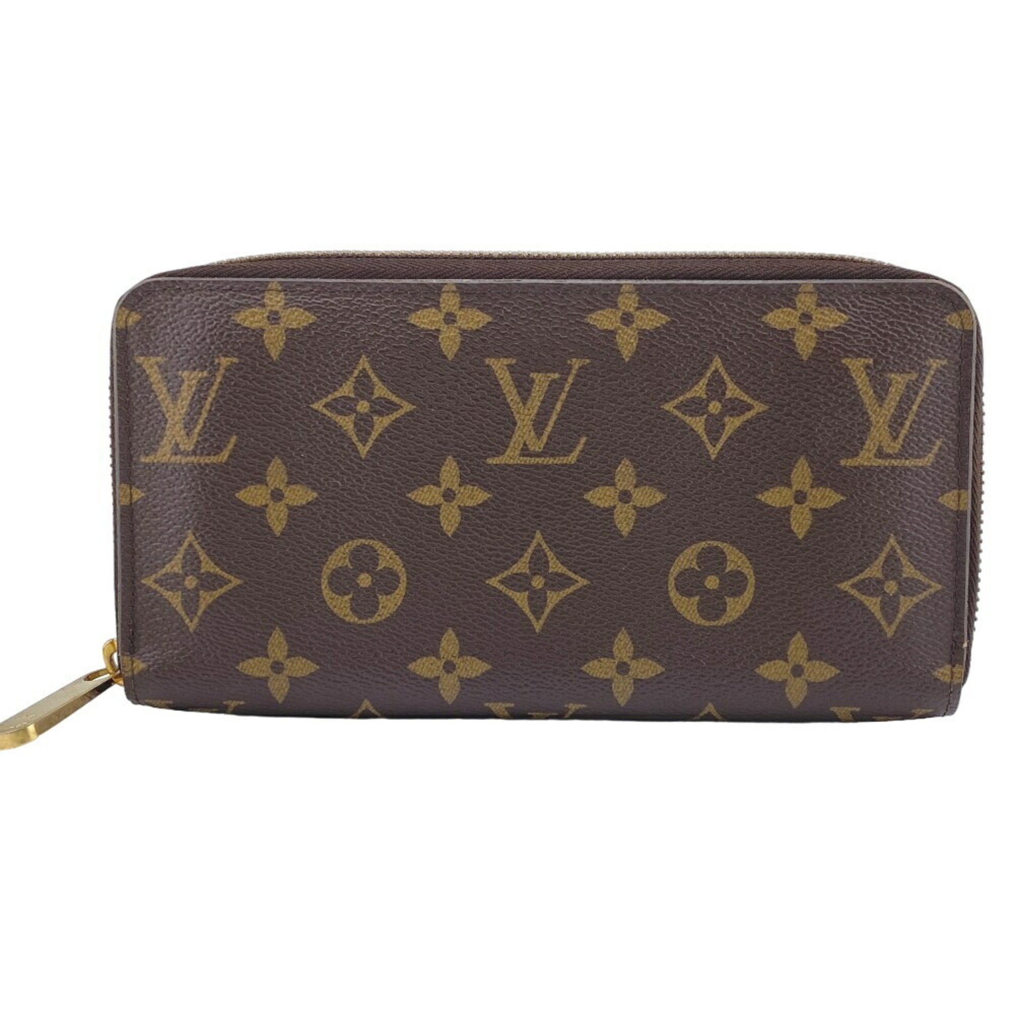 Louis Vuitton Portefeuille zippy Brown Leather Wallet 