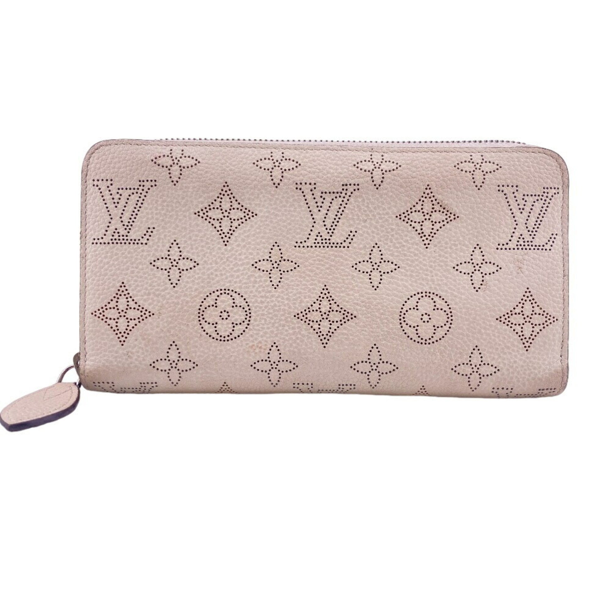 Louis Vuitton Mahina Beige Leather Wallet 