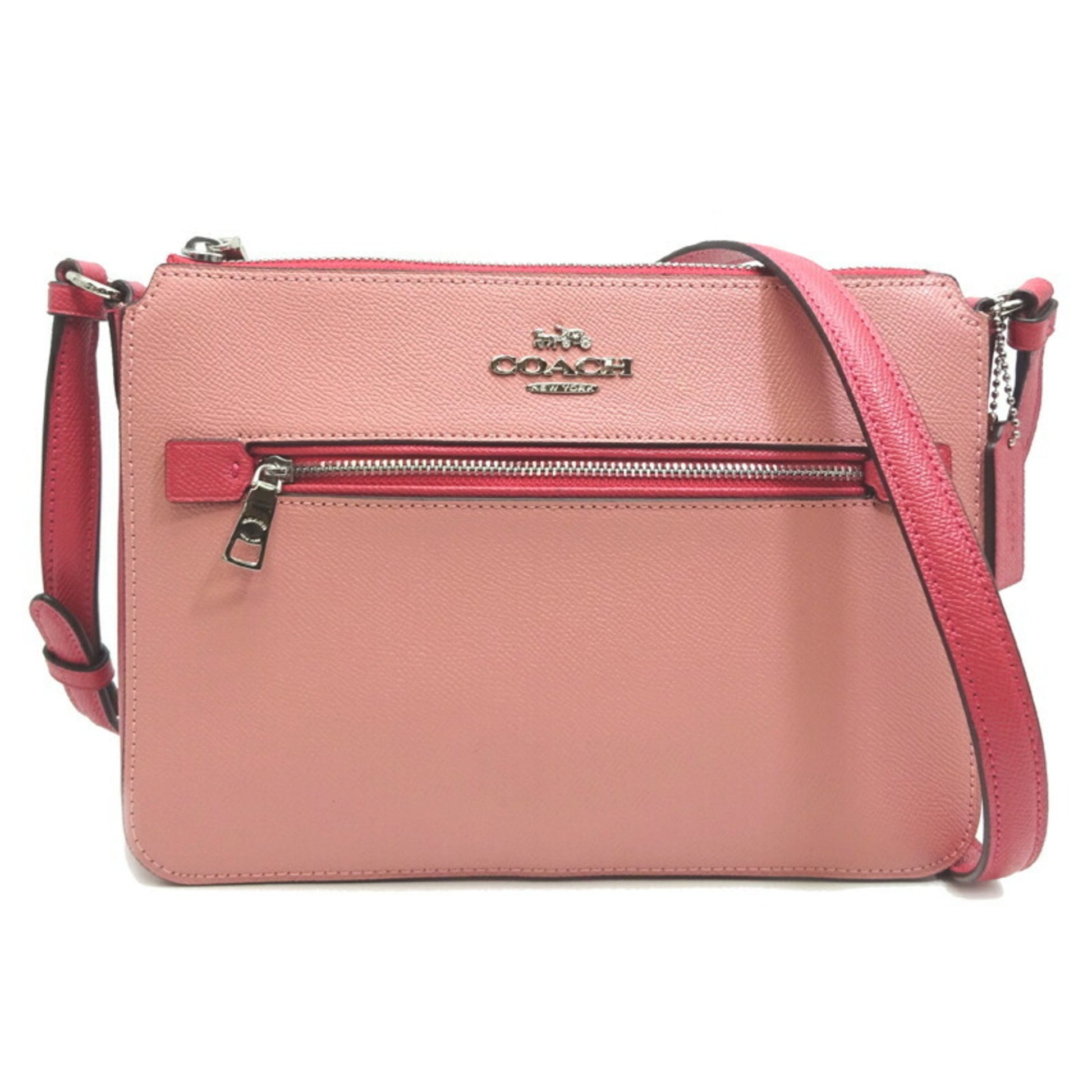 Coach Pink Leather Shoulder Bag