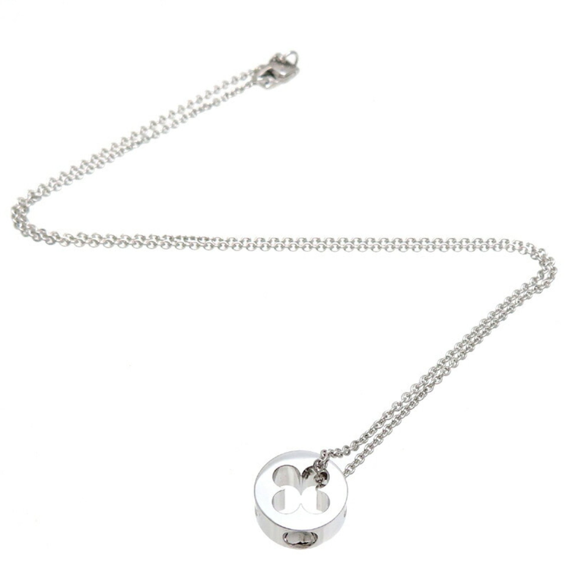 Louis Vuitton Empreinte Silver White Gold Necklace 