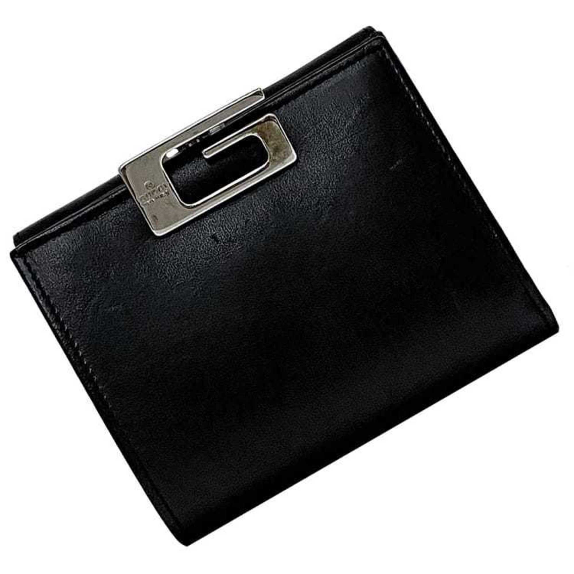 Gucci Porte feuille bifold Black Leather Wallet 