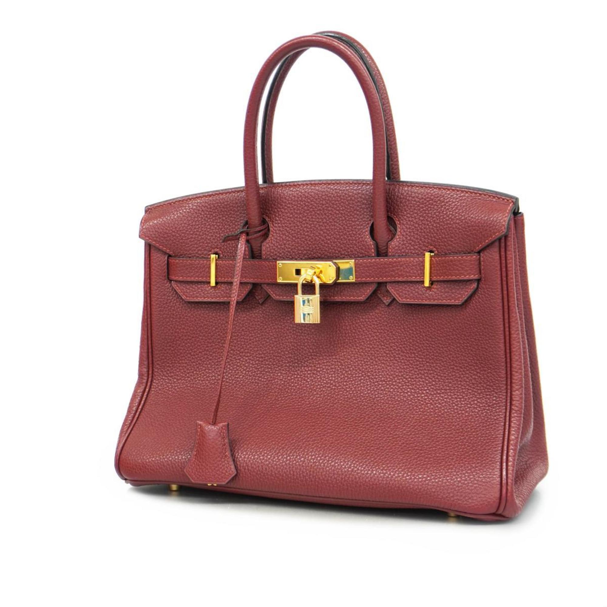 Hermès Birkin 30 Burgundy Leather Handbag 